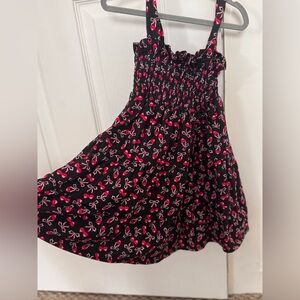 4T Coral & Reef girls dress with cherries & bows